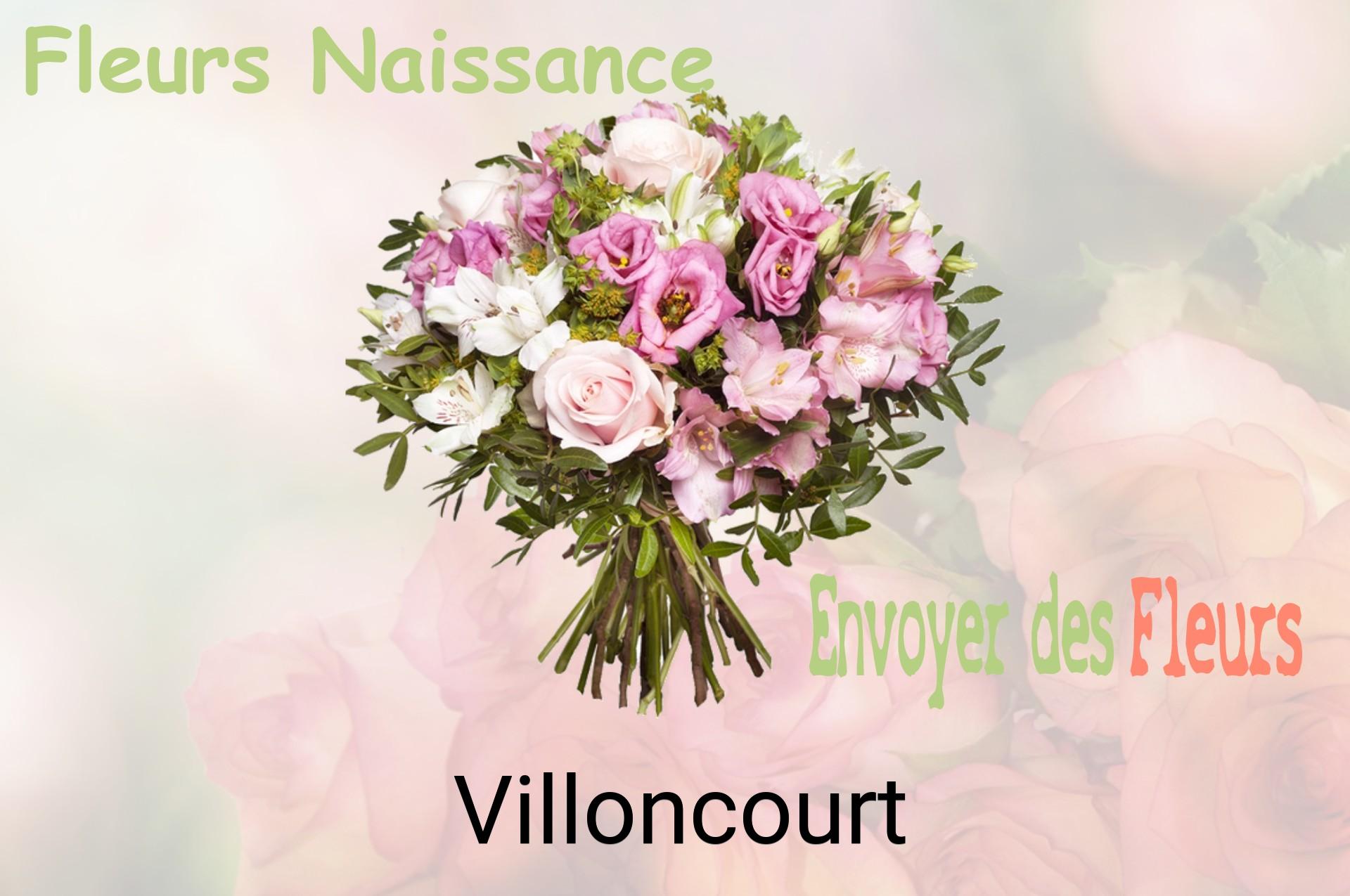 Bouquet de fleurs de naissance livré à Villoncourt